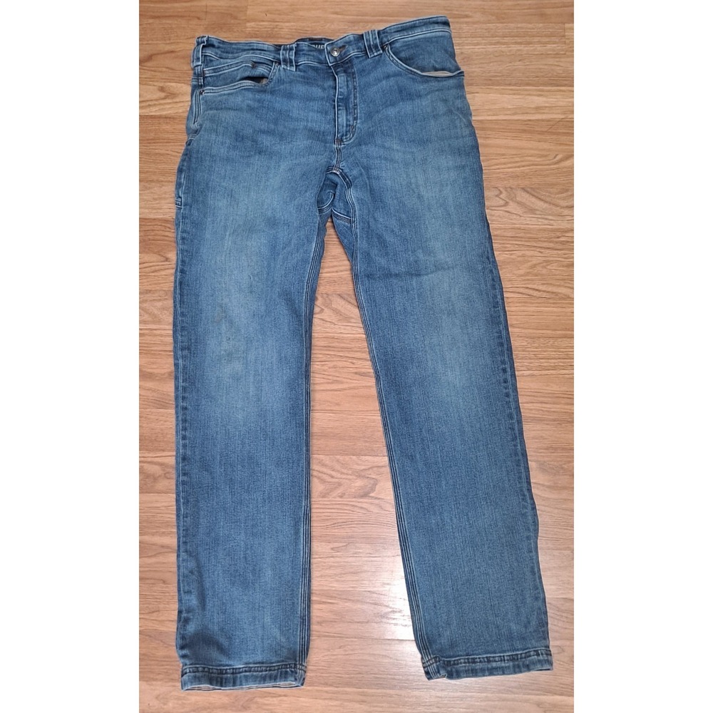 Duluth Trading Ballroom Double Flex Jeans Mens 36x32 Blue Standard Fit
